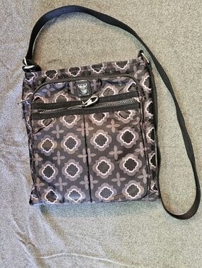 Brighton Black and White Crossbody Purse
